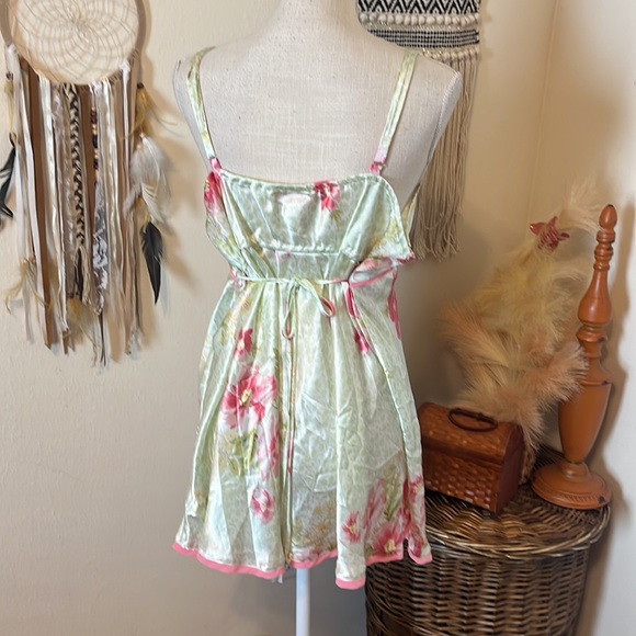 Oscar de la Renta Floral Print Slip/ Slip Dress/ Nightwear/ Size 2X - Picture 6 of 8